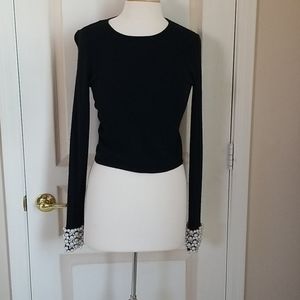 Cashmere Pearls, Jeweled Sweater